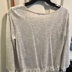 Fringe cream colored top